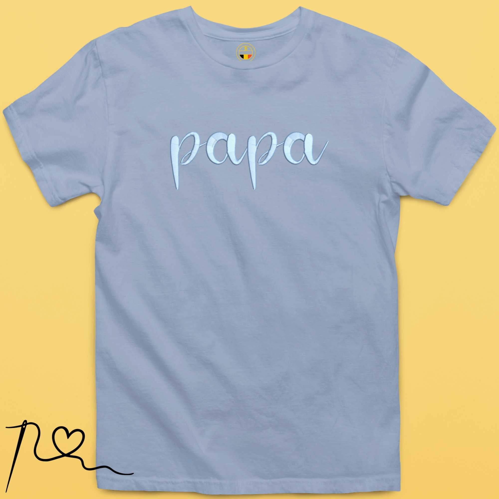 Geborduurde PAPA T-shirt