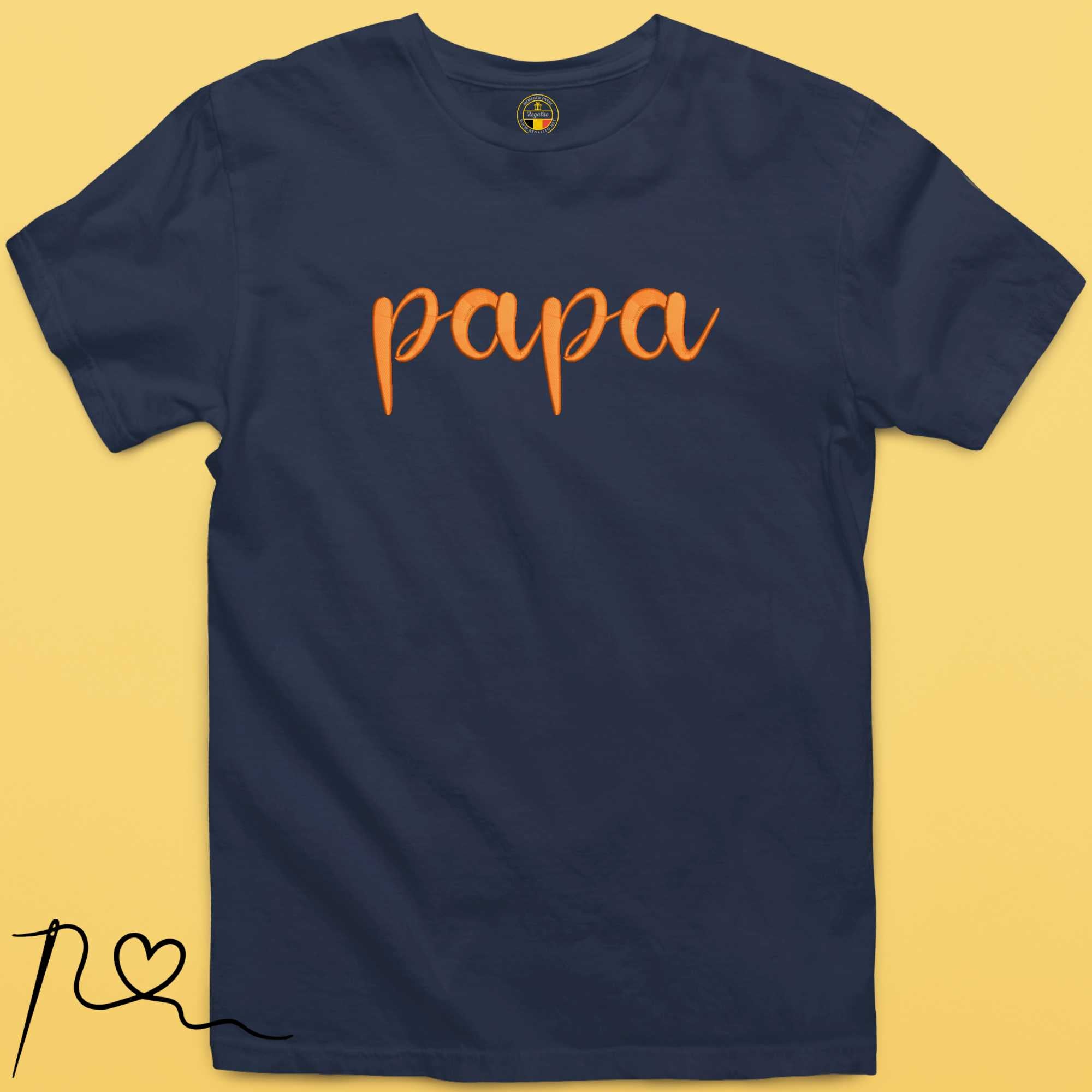Geborduurde PAPA T-shirt