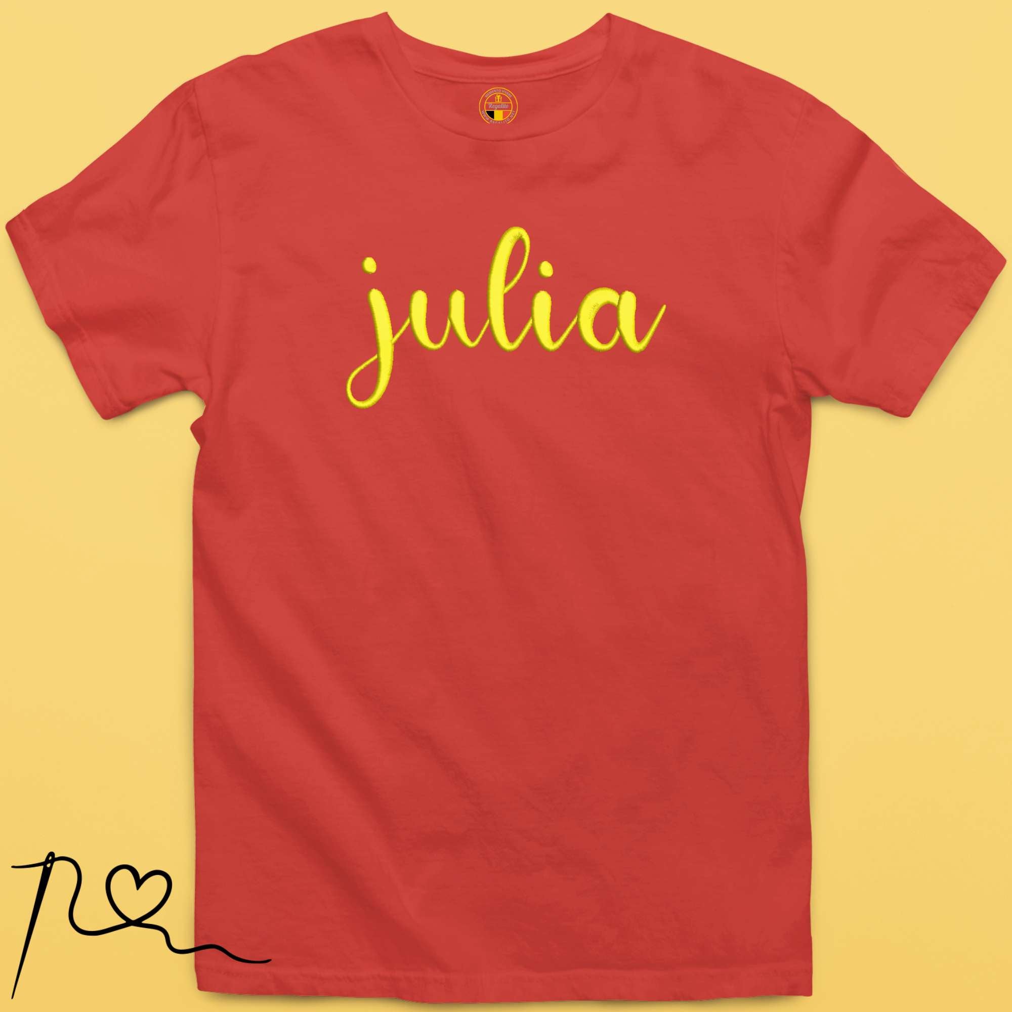 Geborduurd T-shirt met NAAM of Woord
