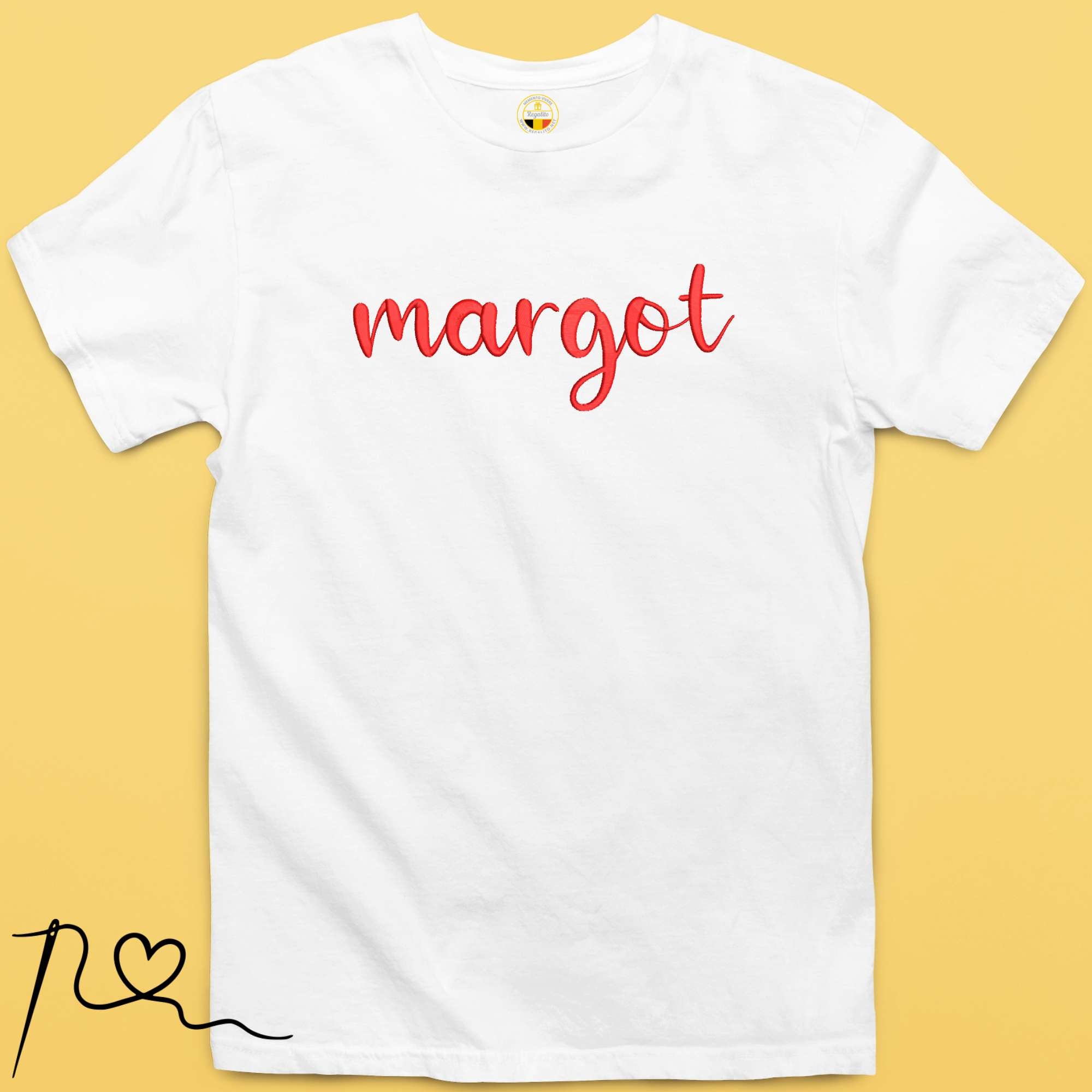 Geborduurd T-shirt met NAAM of Woord